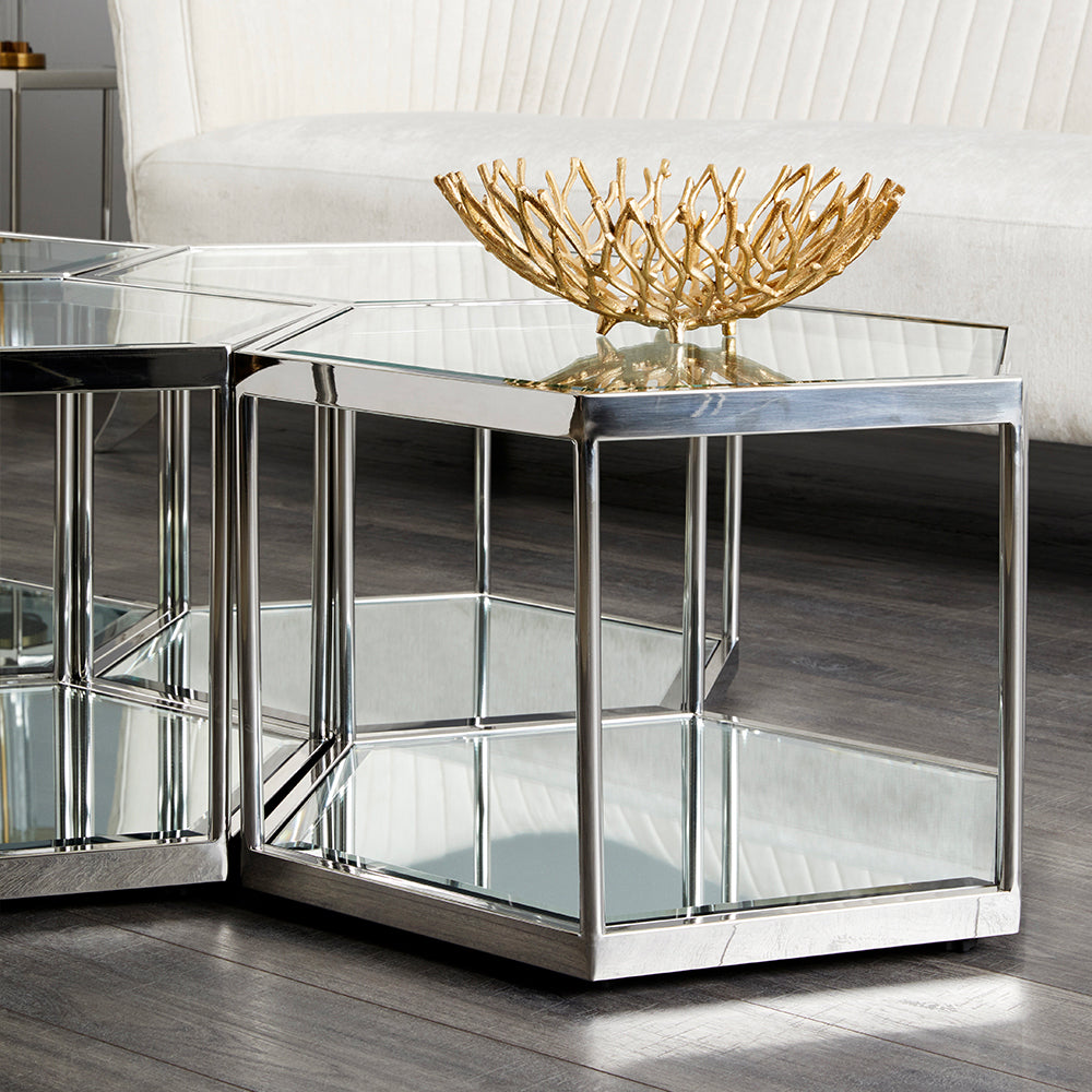 silver coffee table