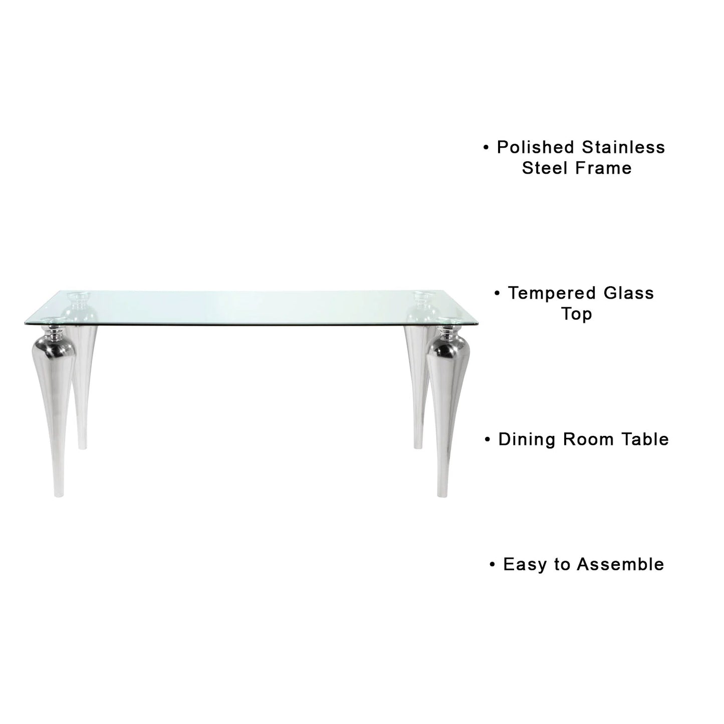 glass dining table