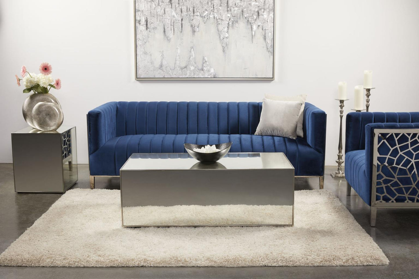 silver coffee table