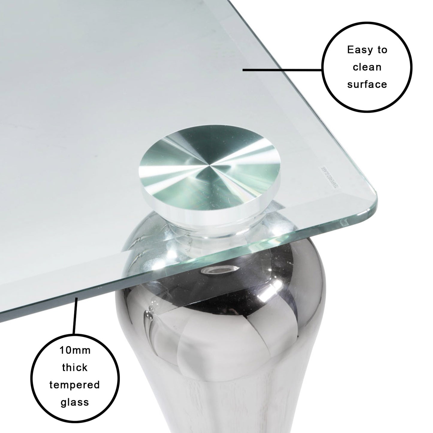 silver dining table