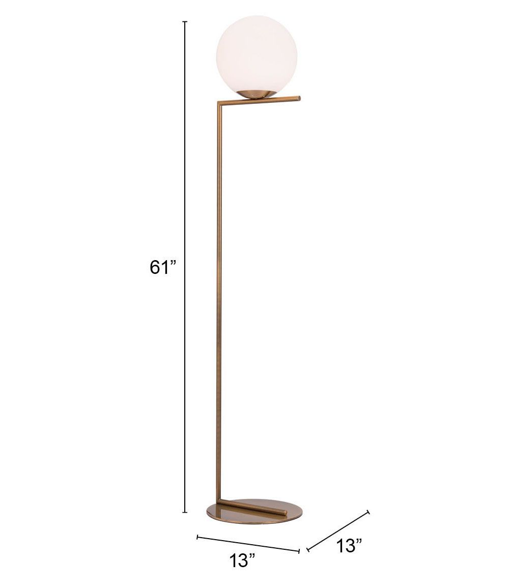gold floor lamp