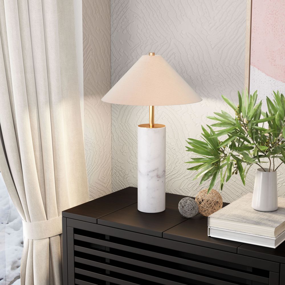 Beige table lamp