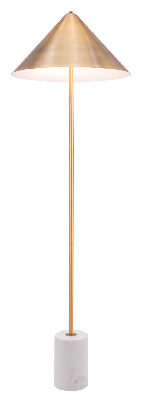 Gold floor lamp