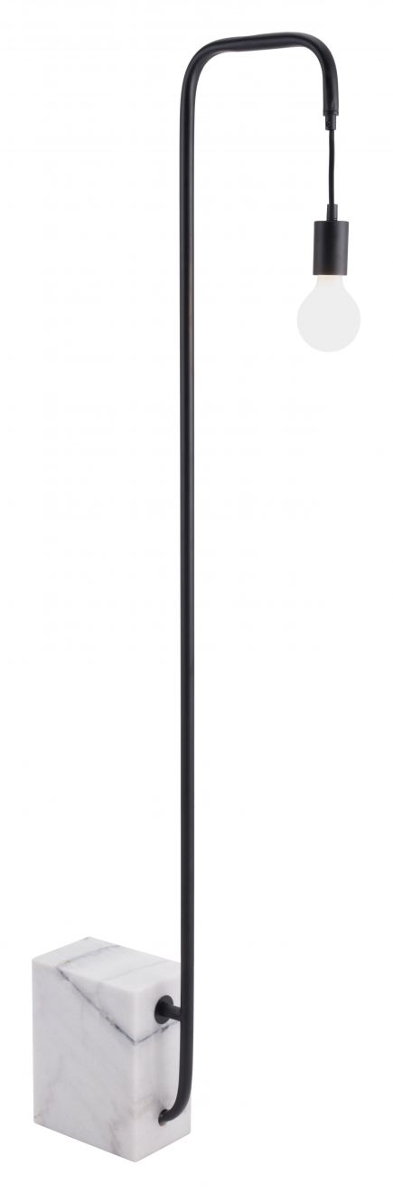 Black floor lamp
