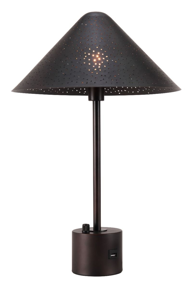 Black table lamp