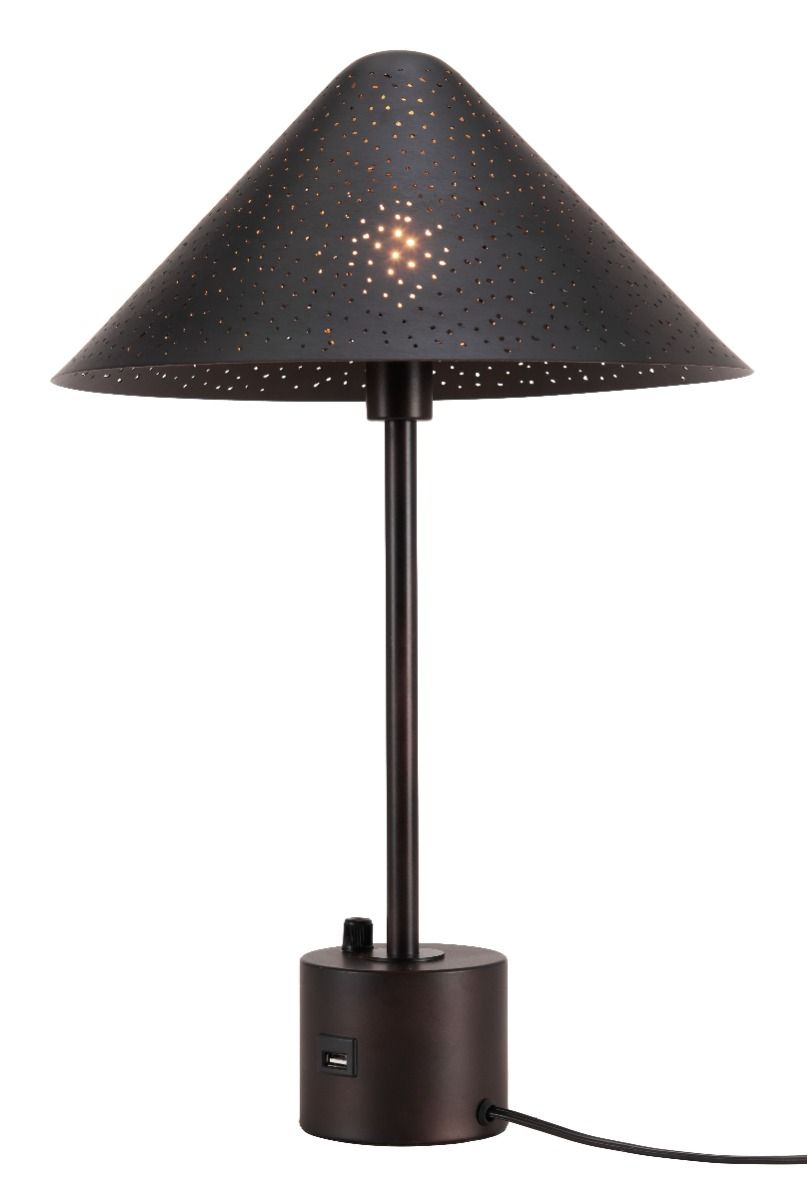 Black table lamp