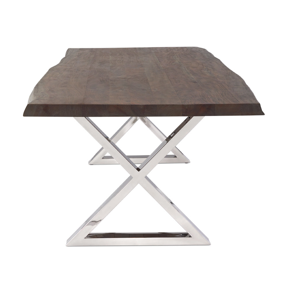 steel legs dining table