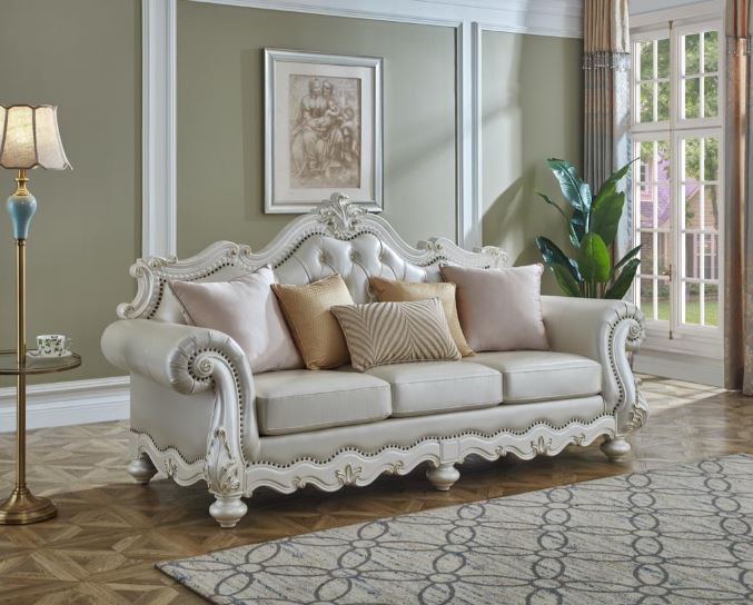white premium sofa set
