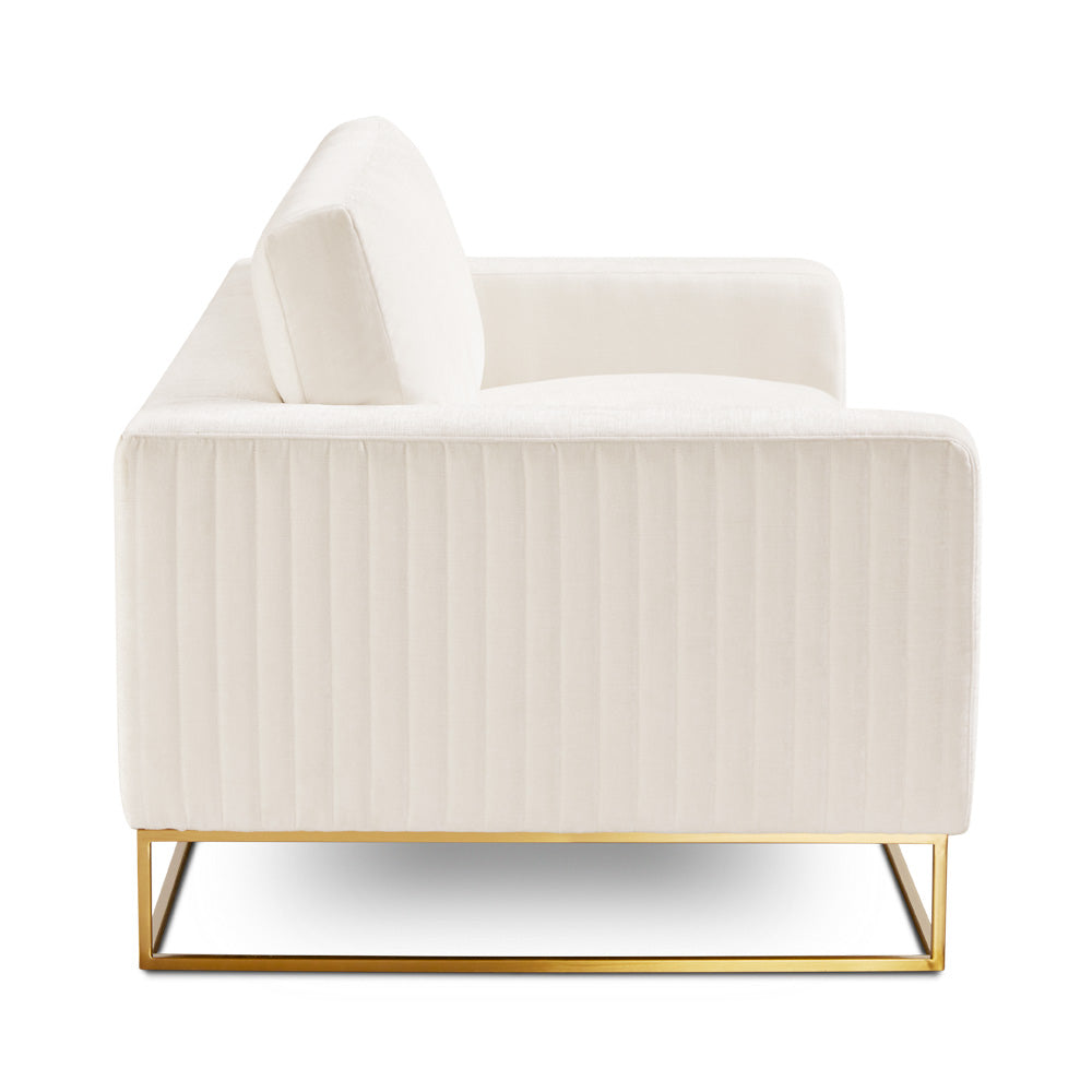 vanilla fabric chair