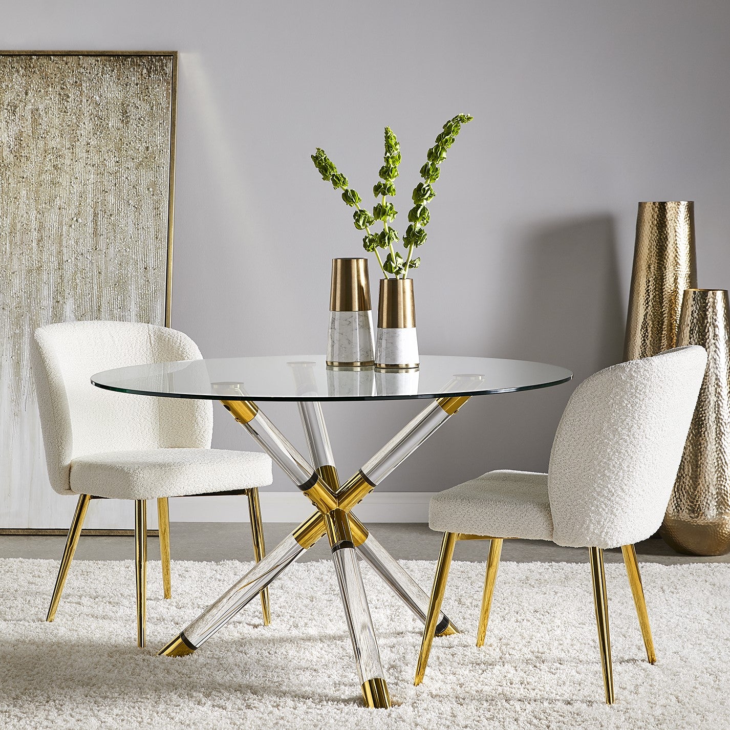 glass dining table