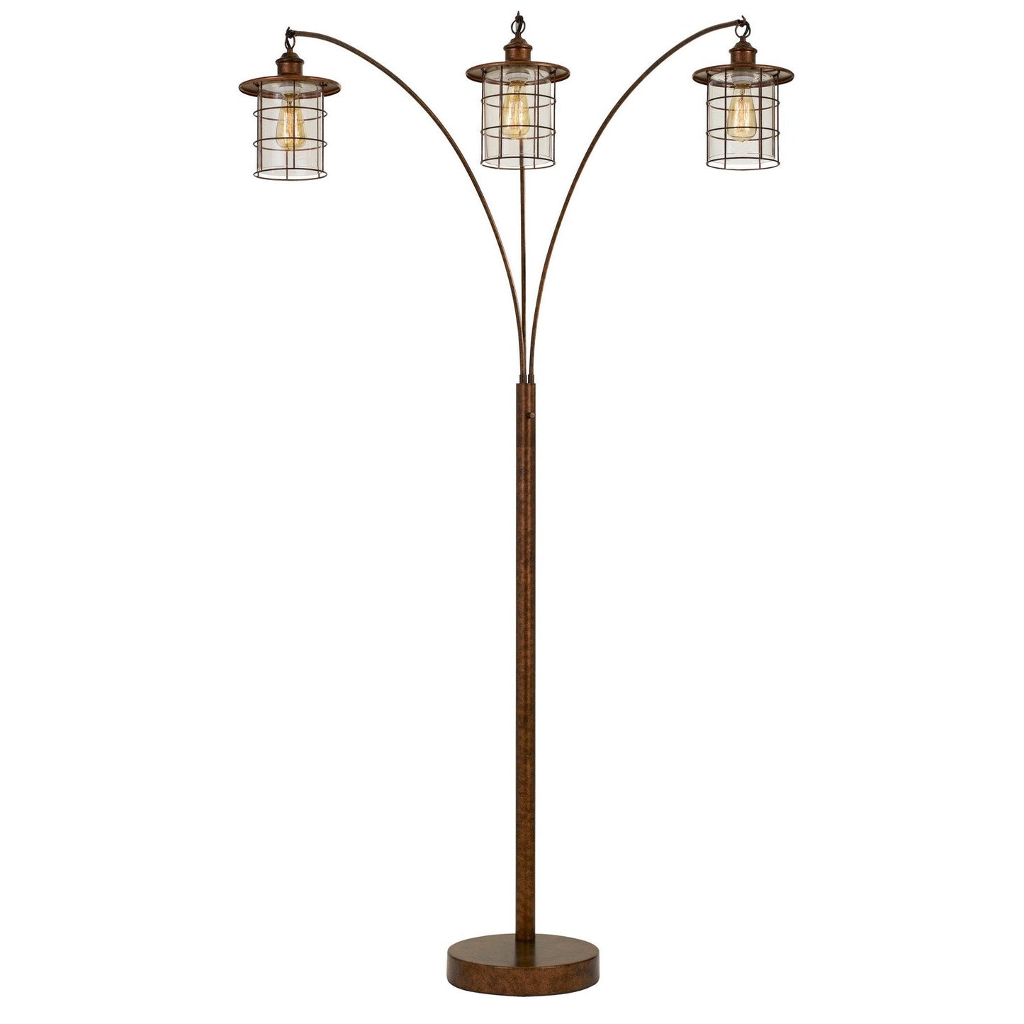 |rust floor lamp