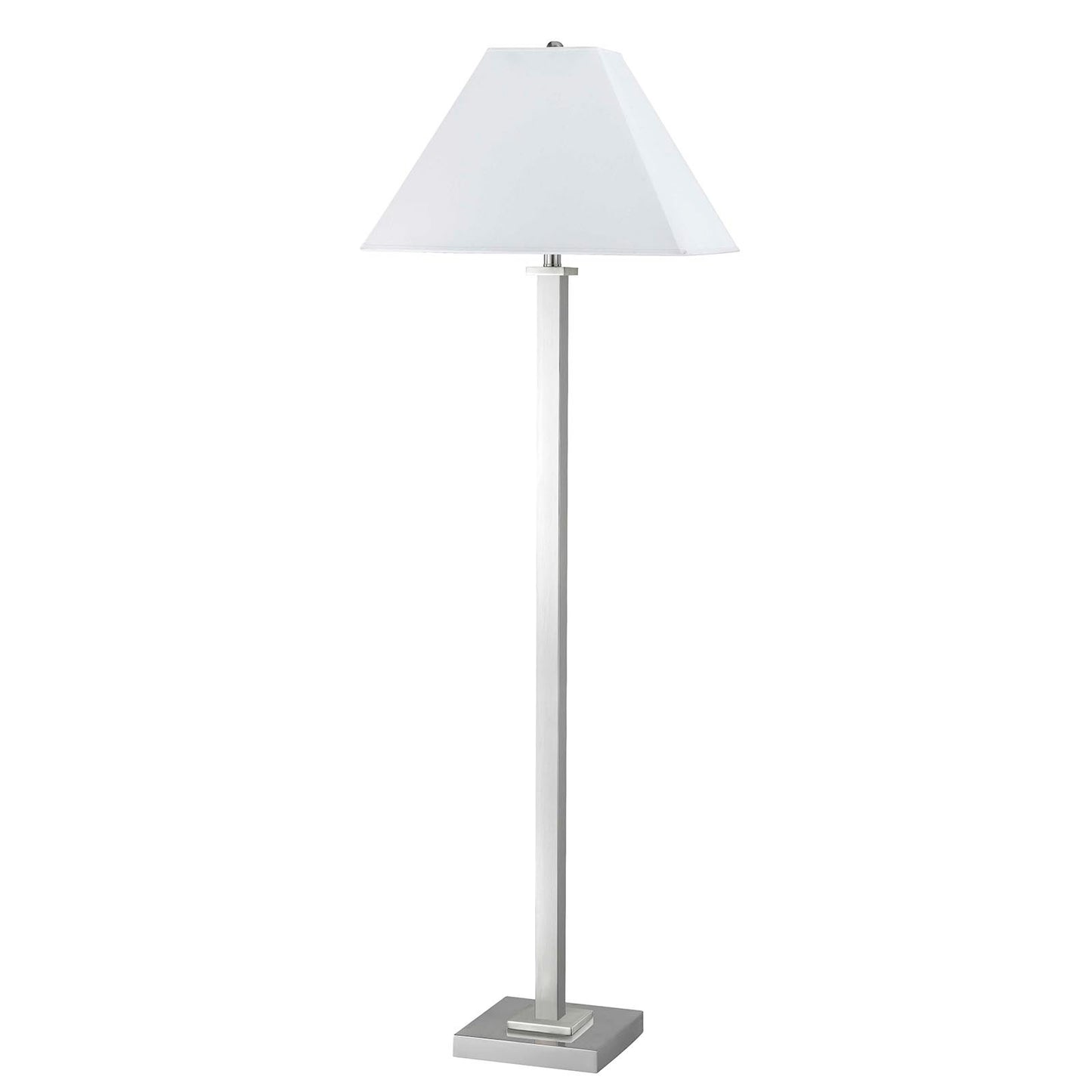 silver floor lamp