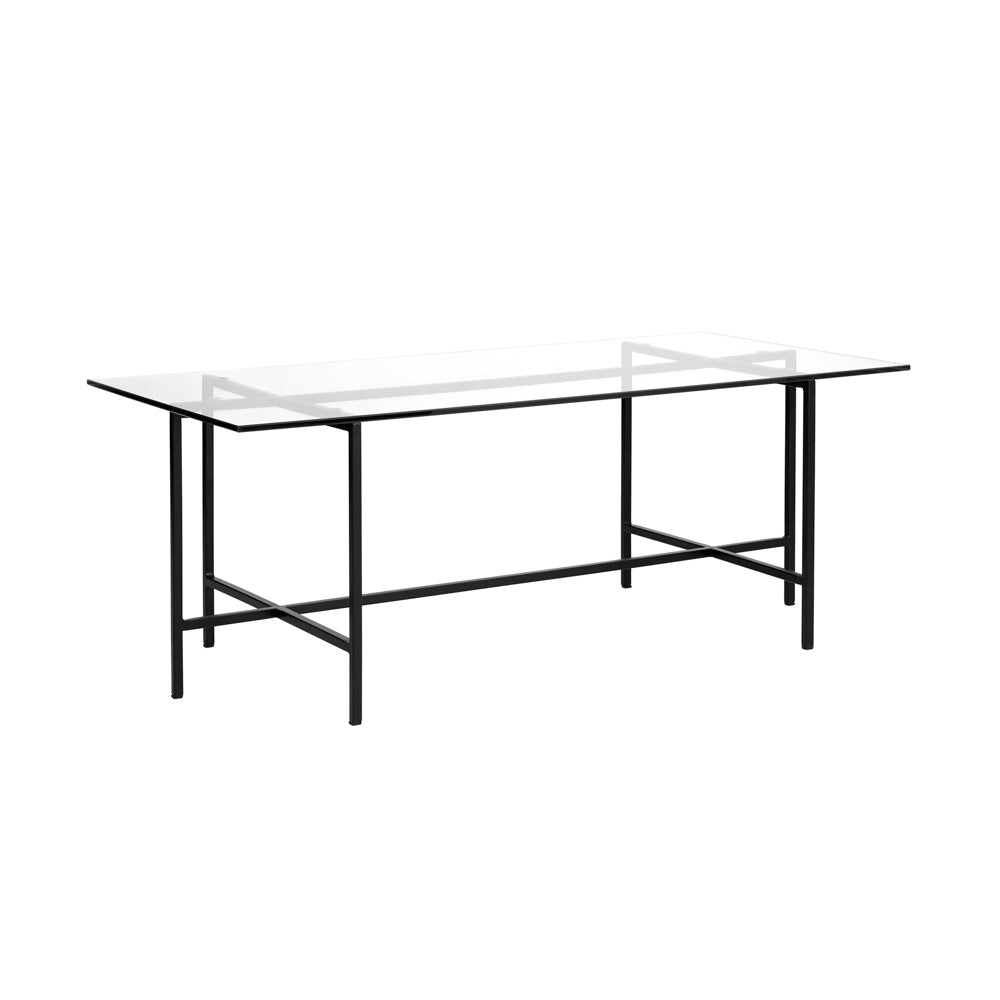 black glass coffee table