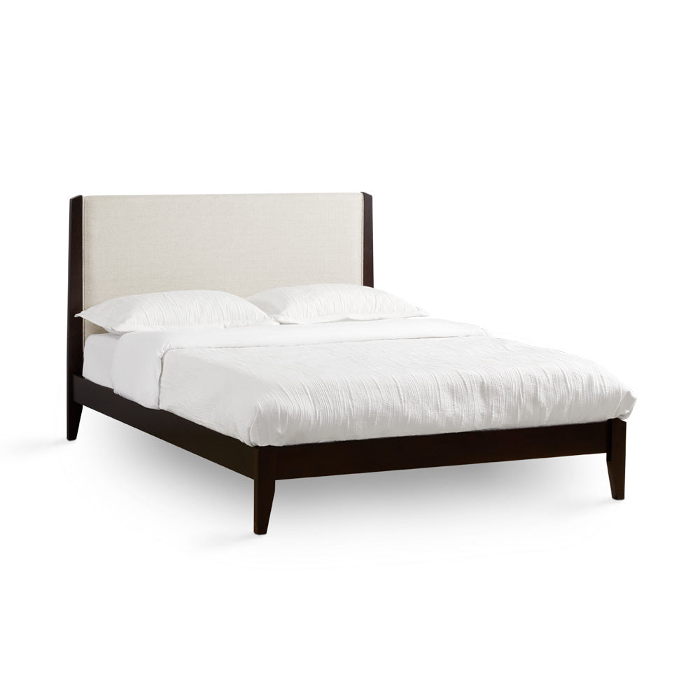 wood single bed
