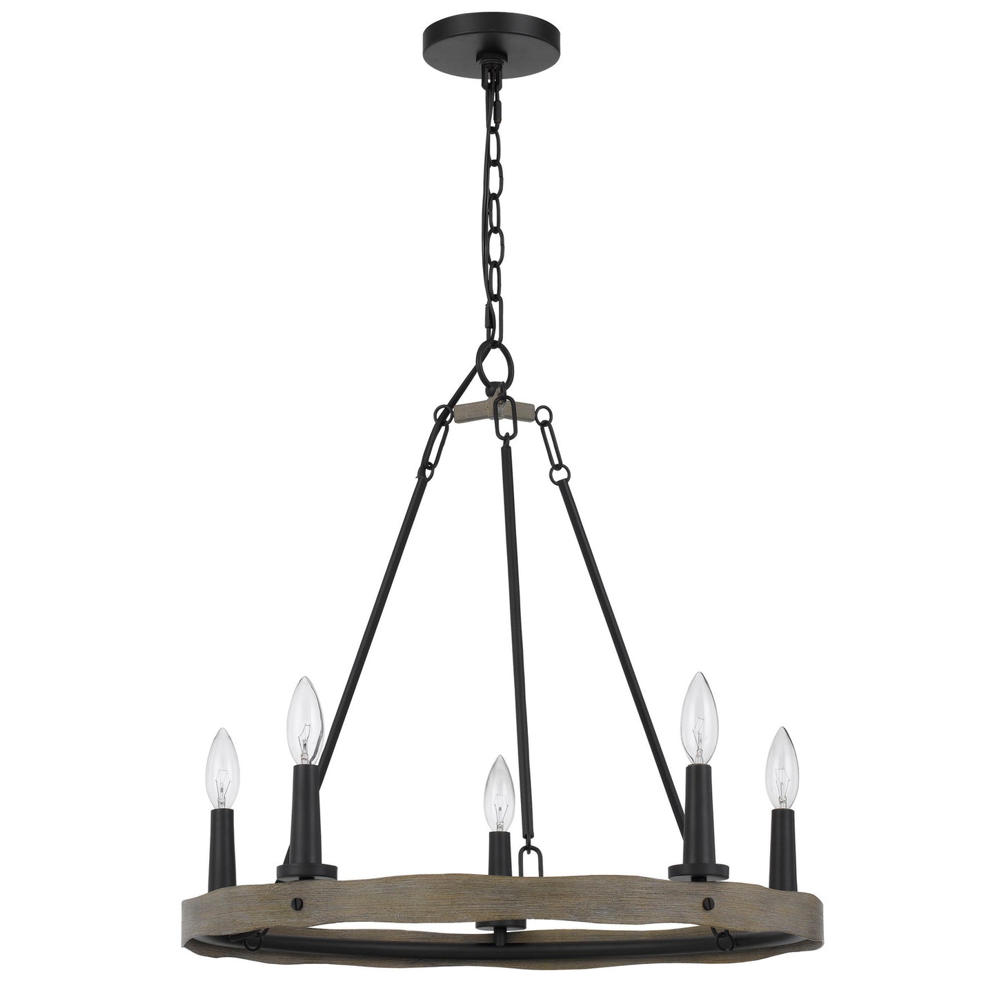 black chandeliers