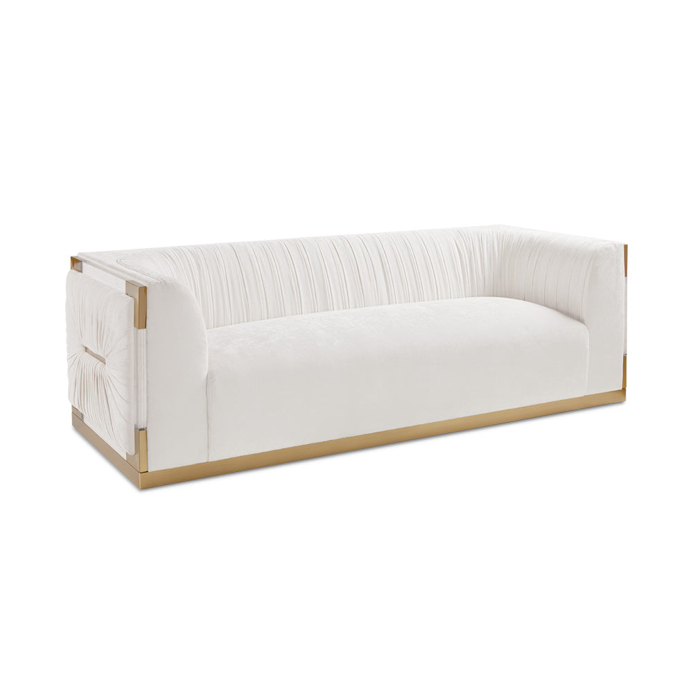 modern white sofa