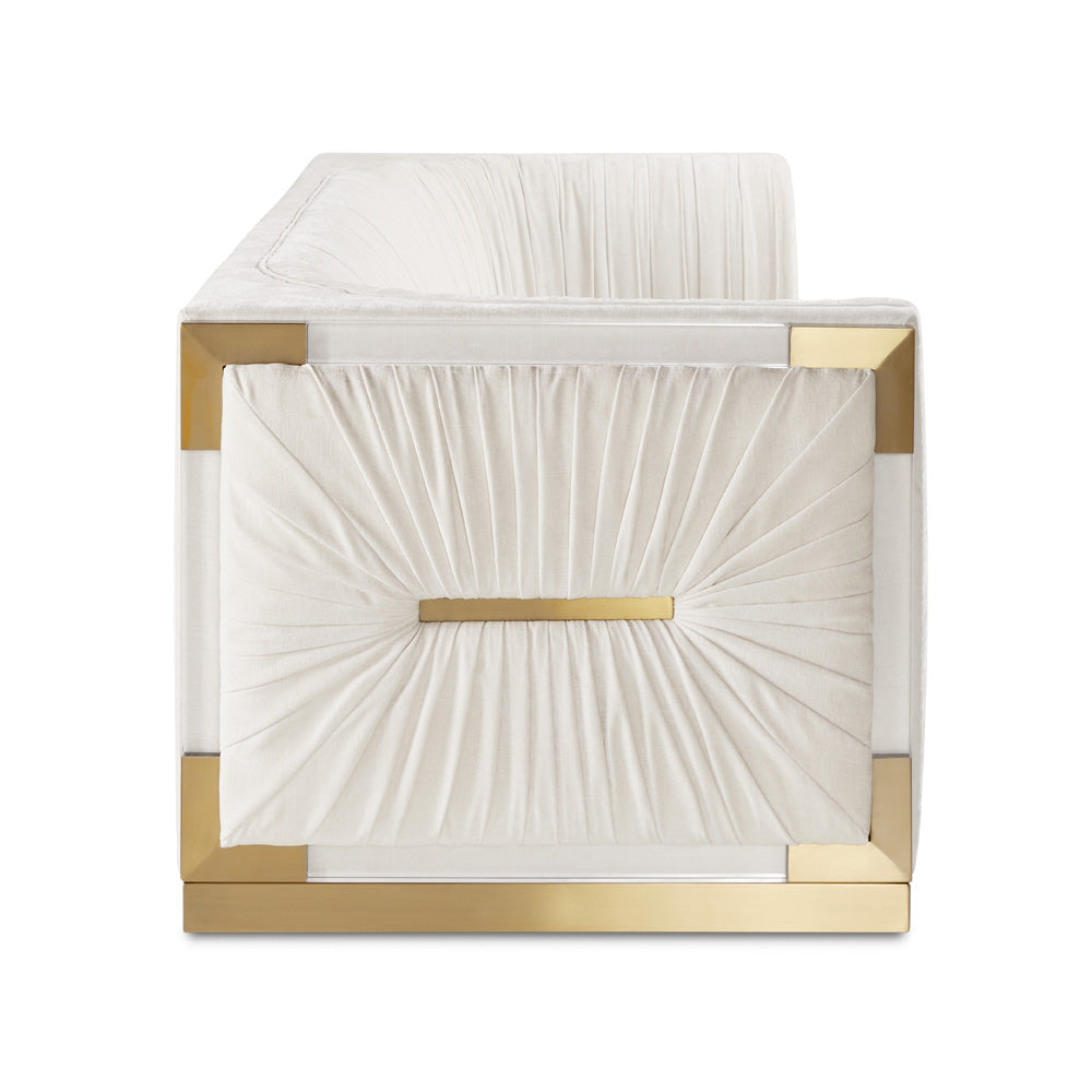 golden sofa