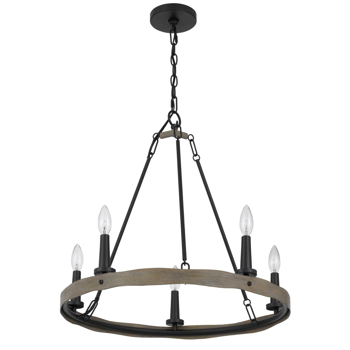black chandeliers