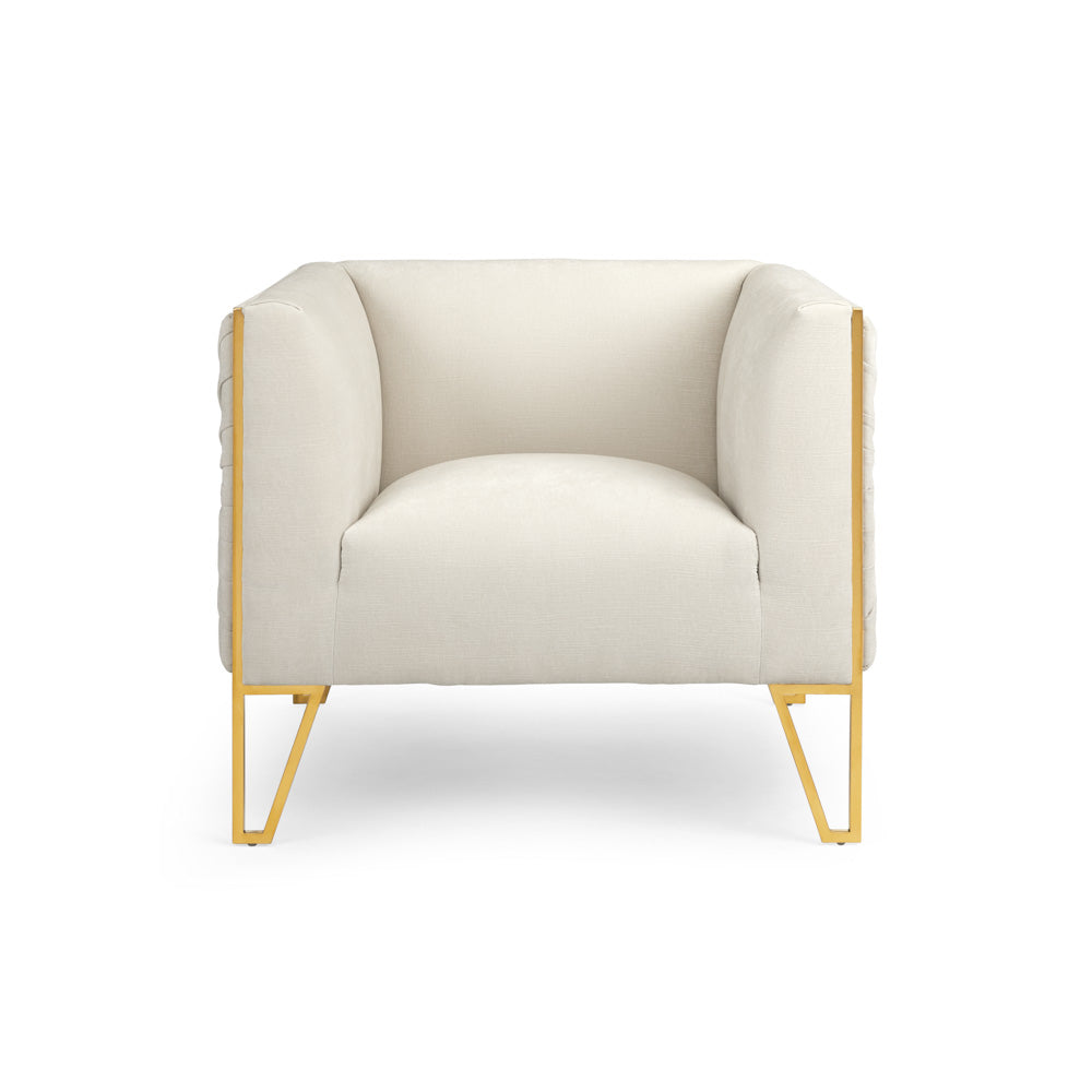 light grey fabric accent chair