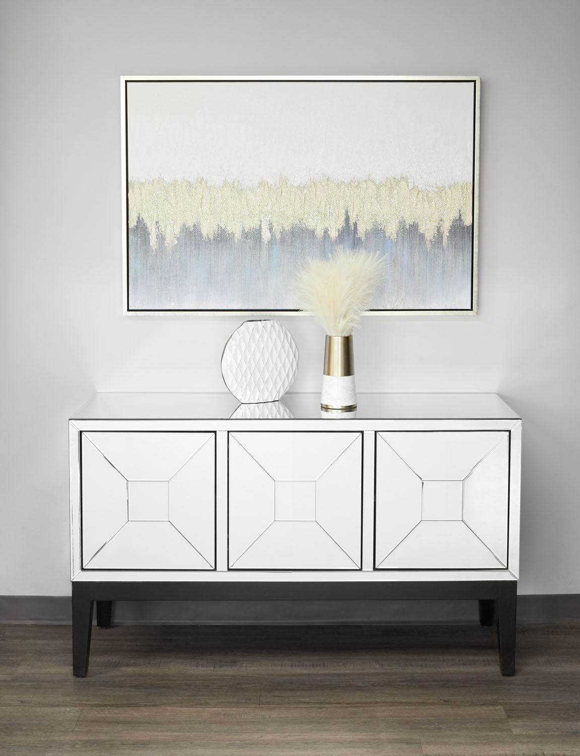 golden and silver frame
