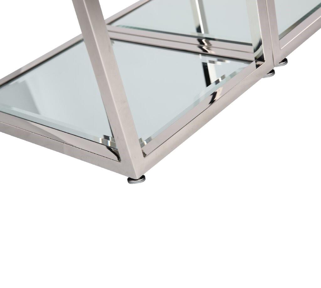silver end table
