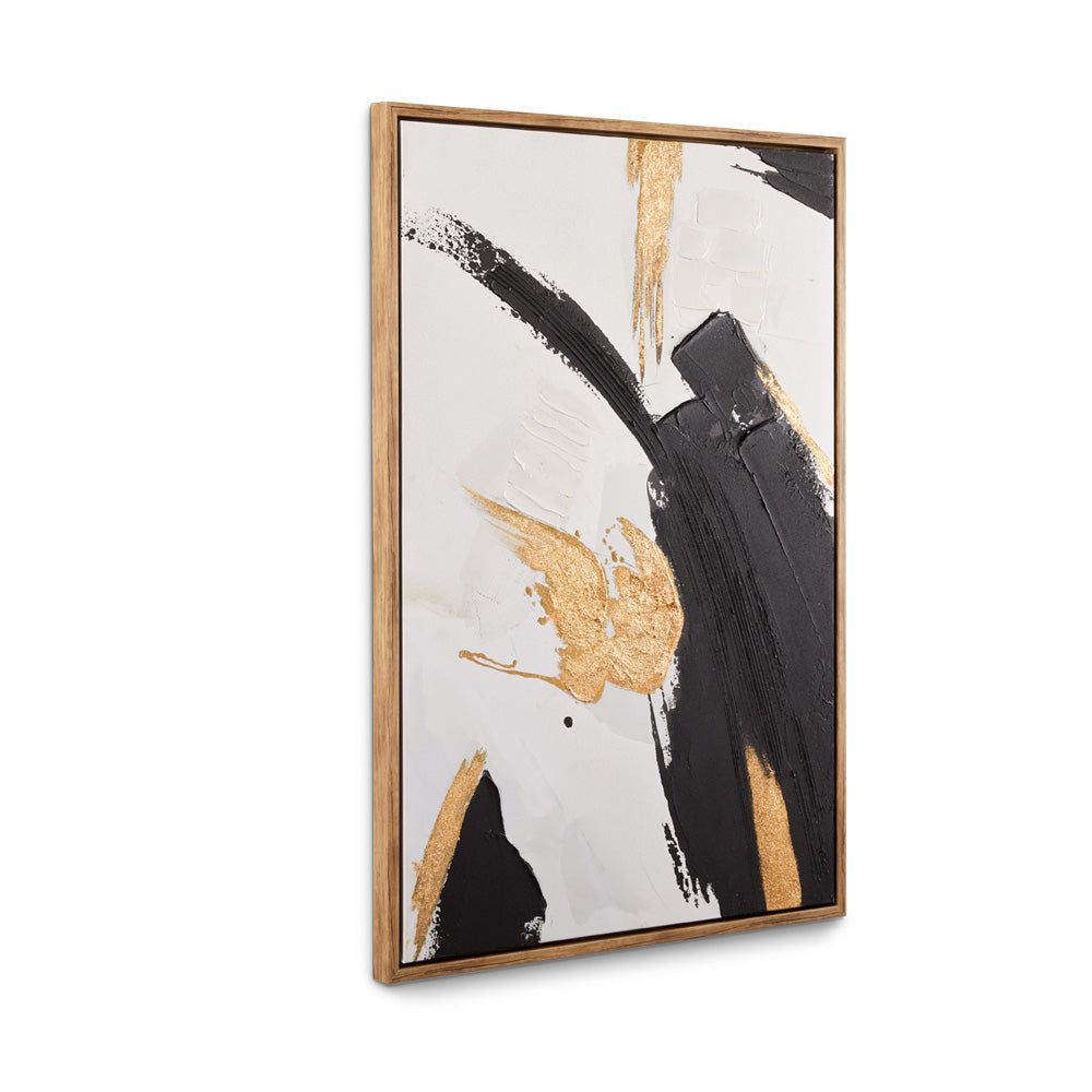 black and gold frame