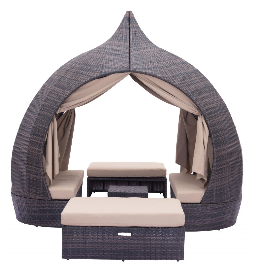 beige outdoor daybed