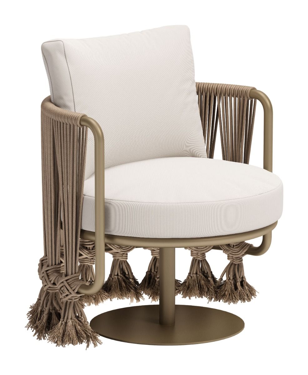 brown outdoor accent chair