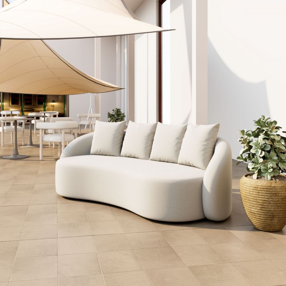 white outdoor sofa
