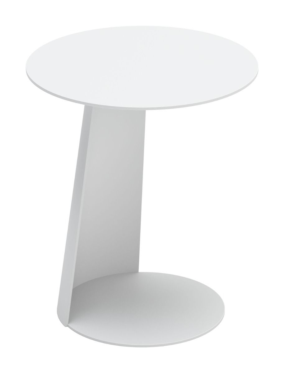 white outdoor side table