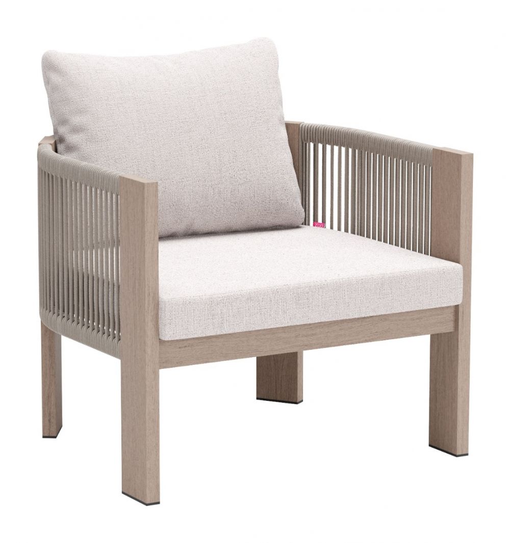 beige outdoor accent chair