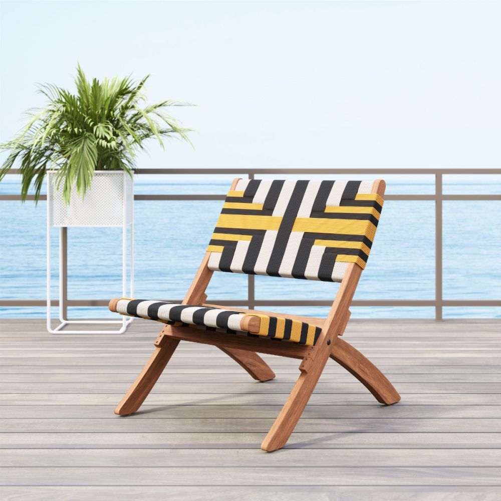 wood lounge chair