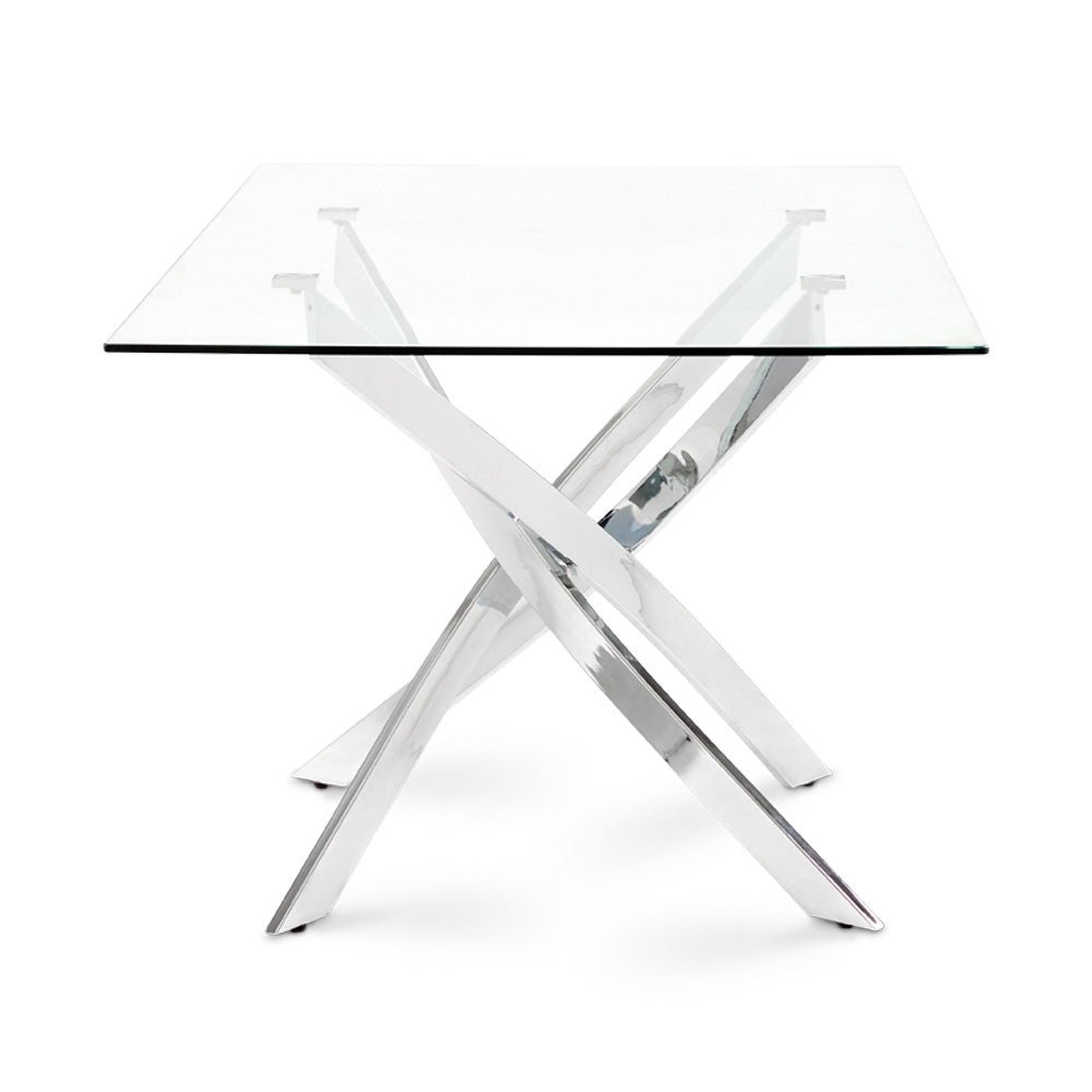 silver legs dining table