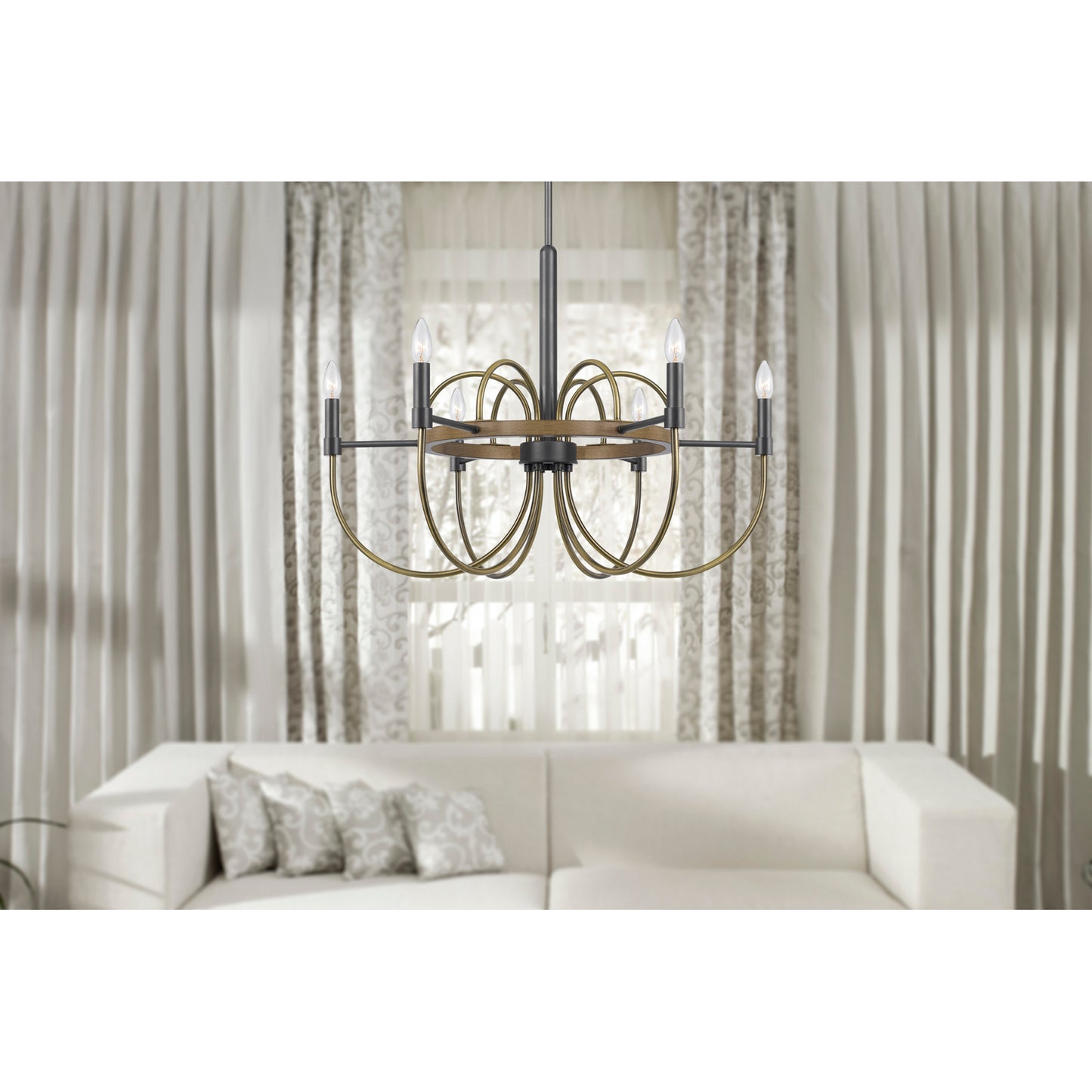 charcoal grey chandeliers