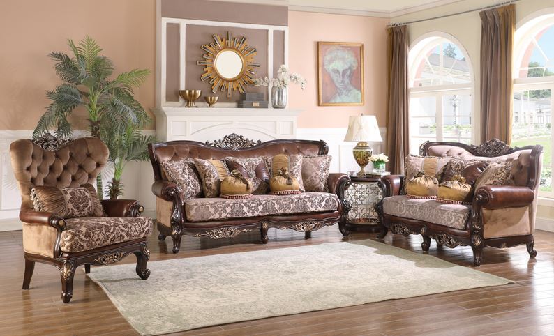 brown premium sofa set