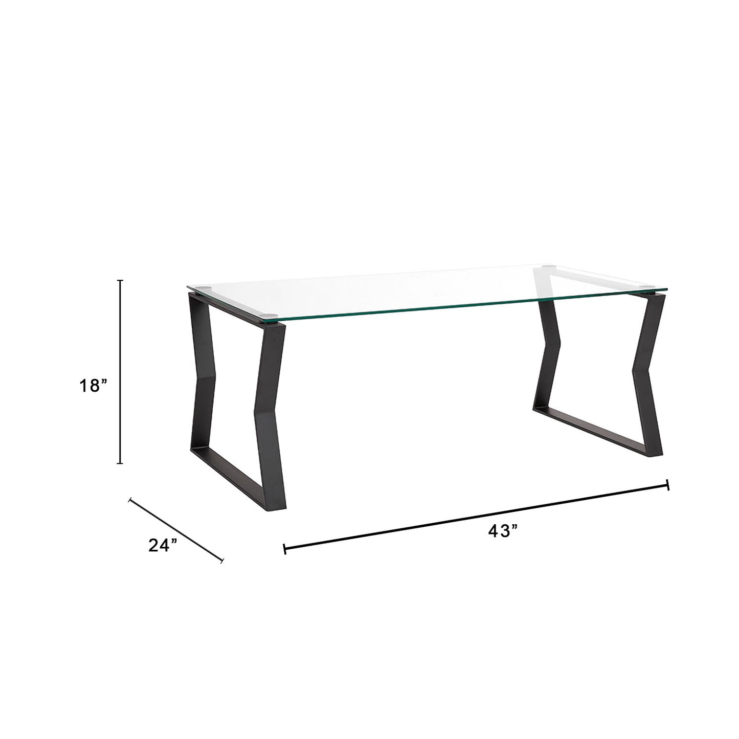 modern glass coffee table