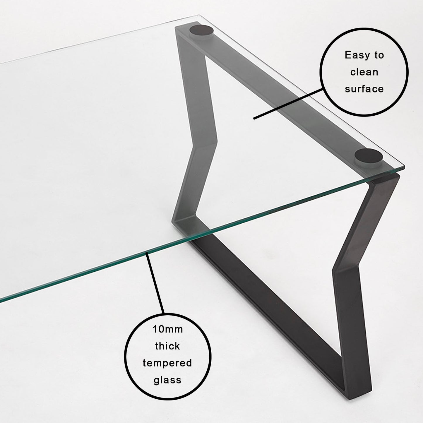 thick glass coffee table