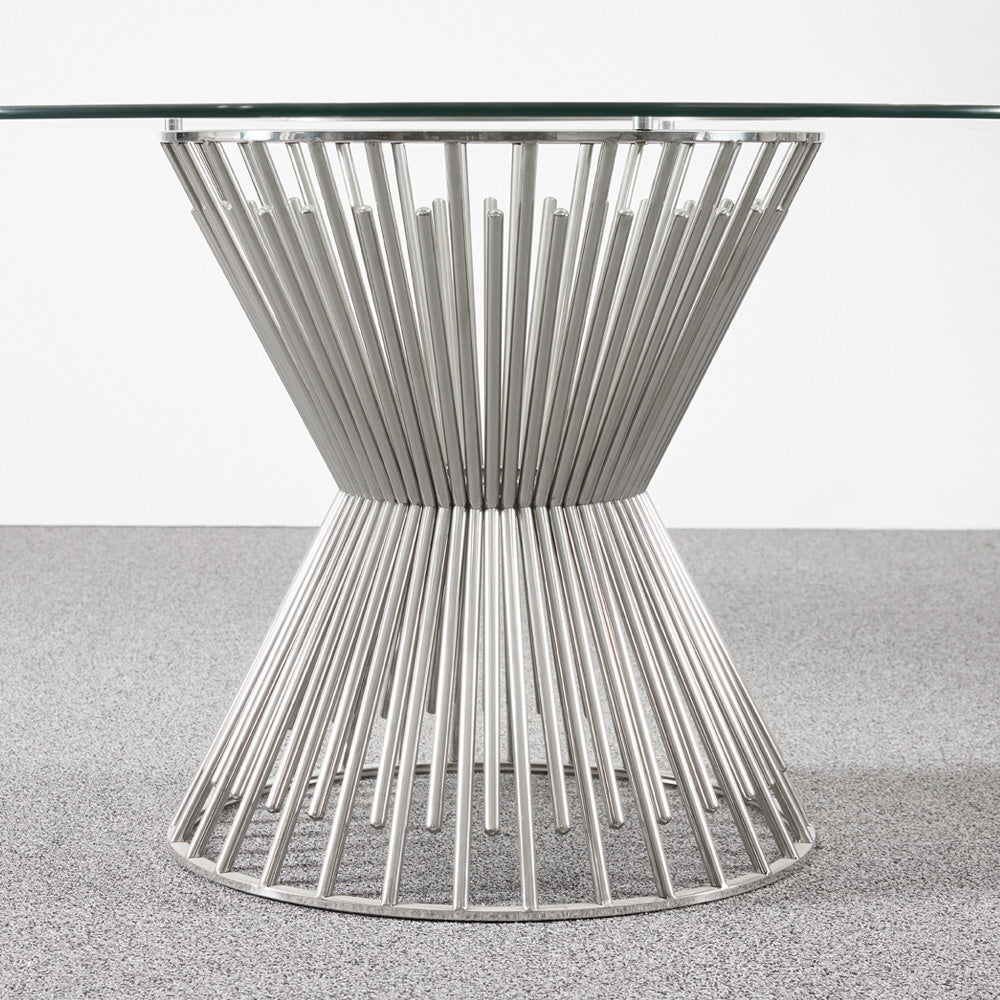silver dining table