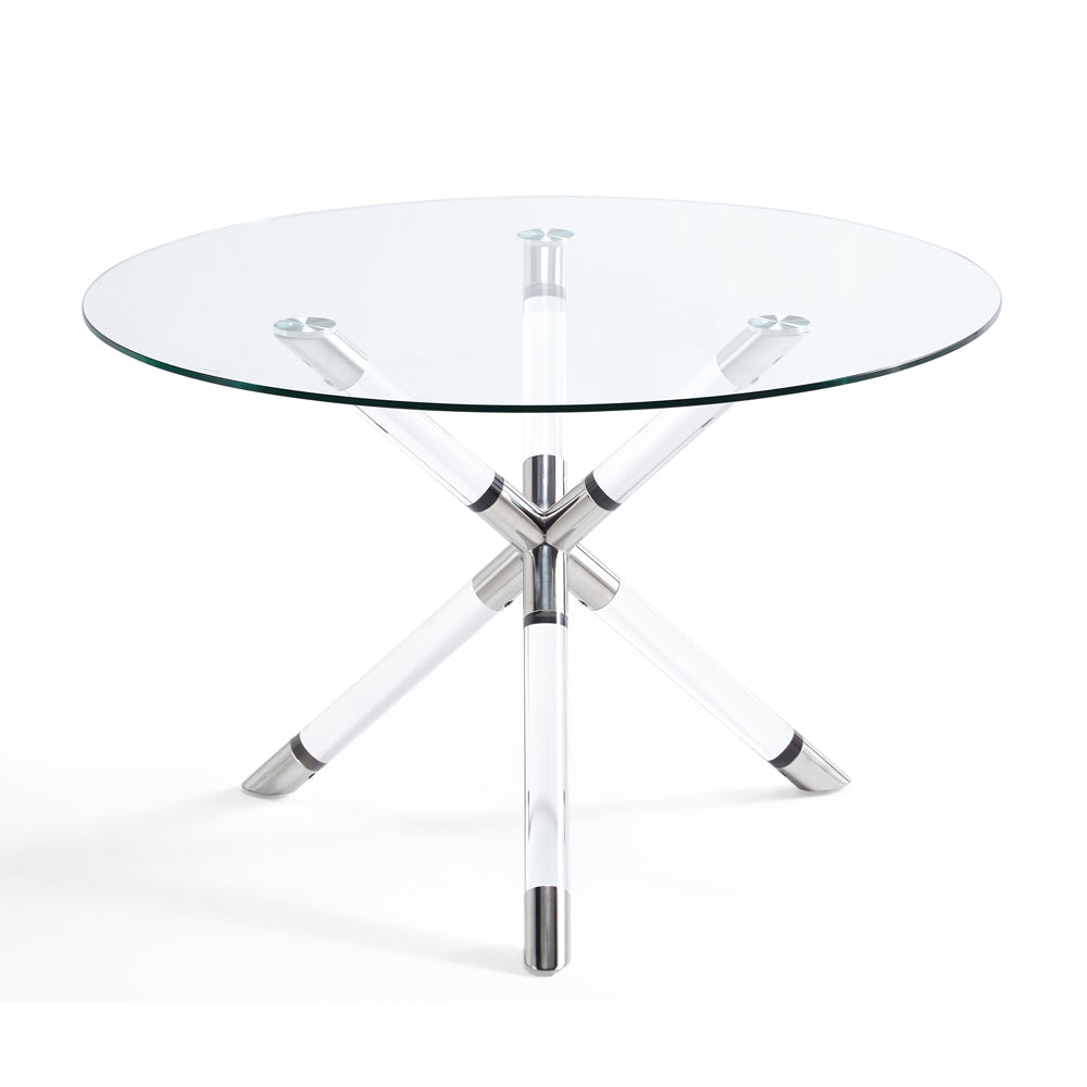silver dining table