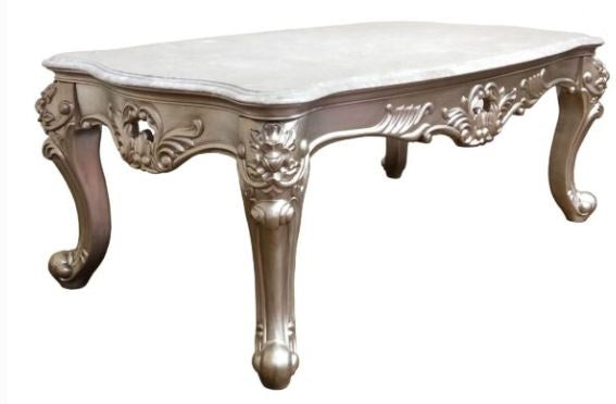 silver marble coffee table