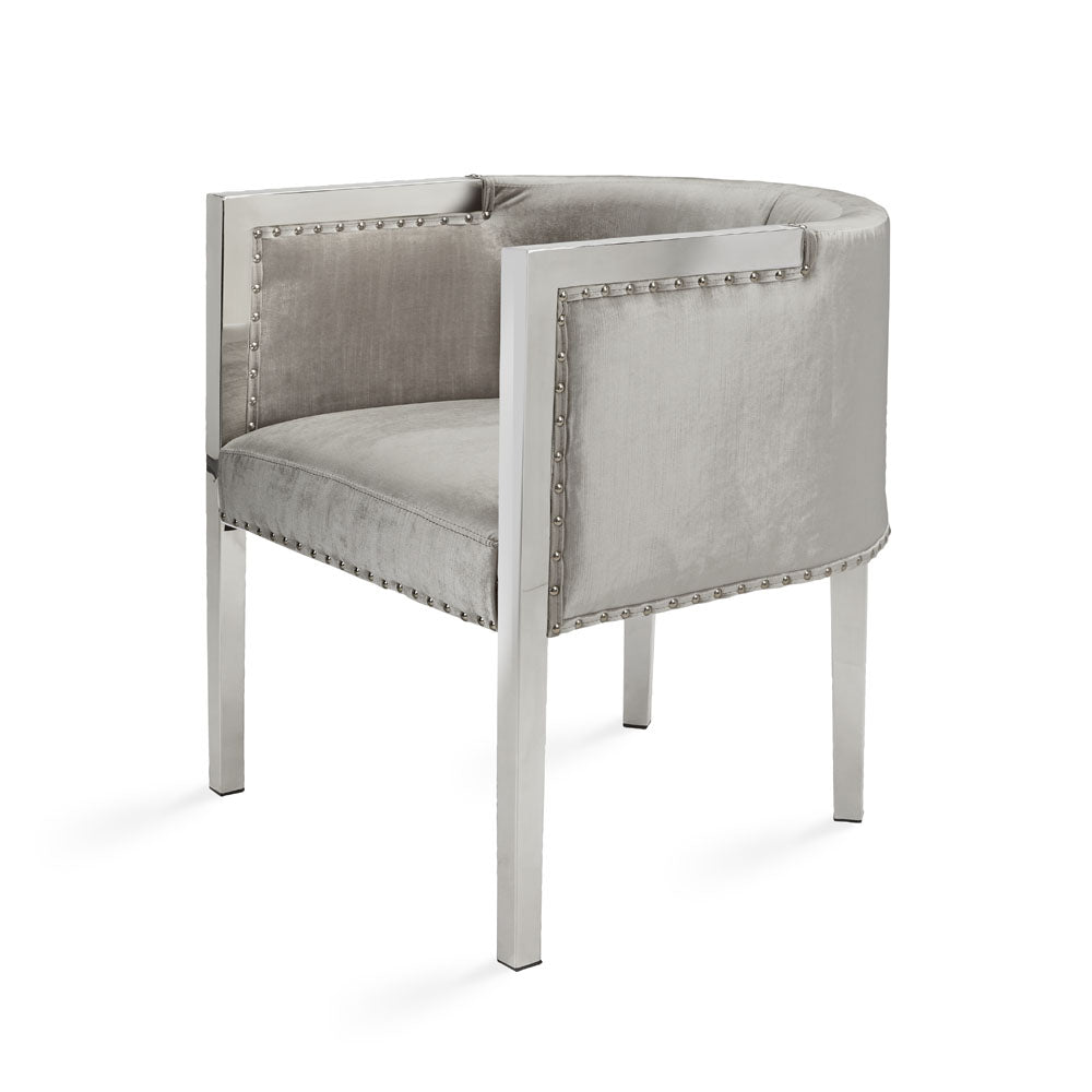 steel legs accent chair