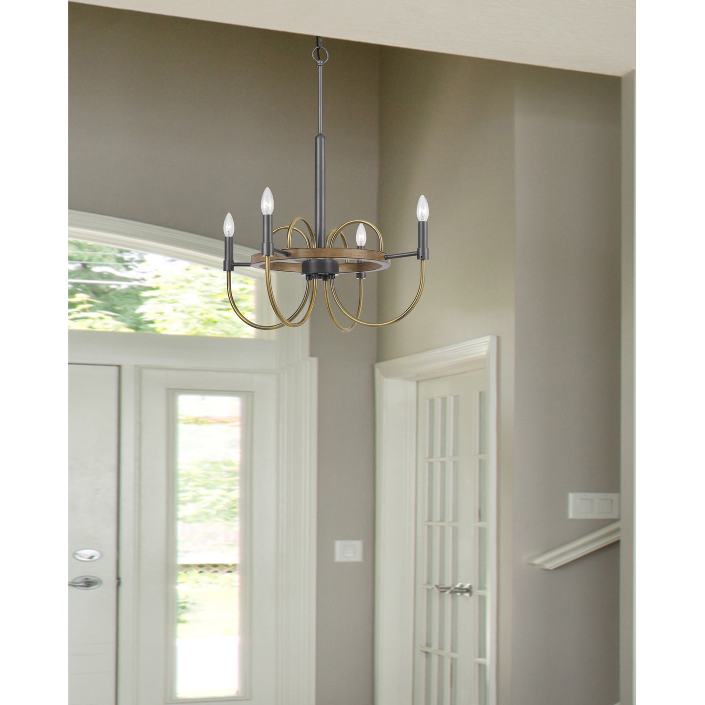 charcoal grey chandeliers