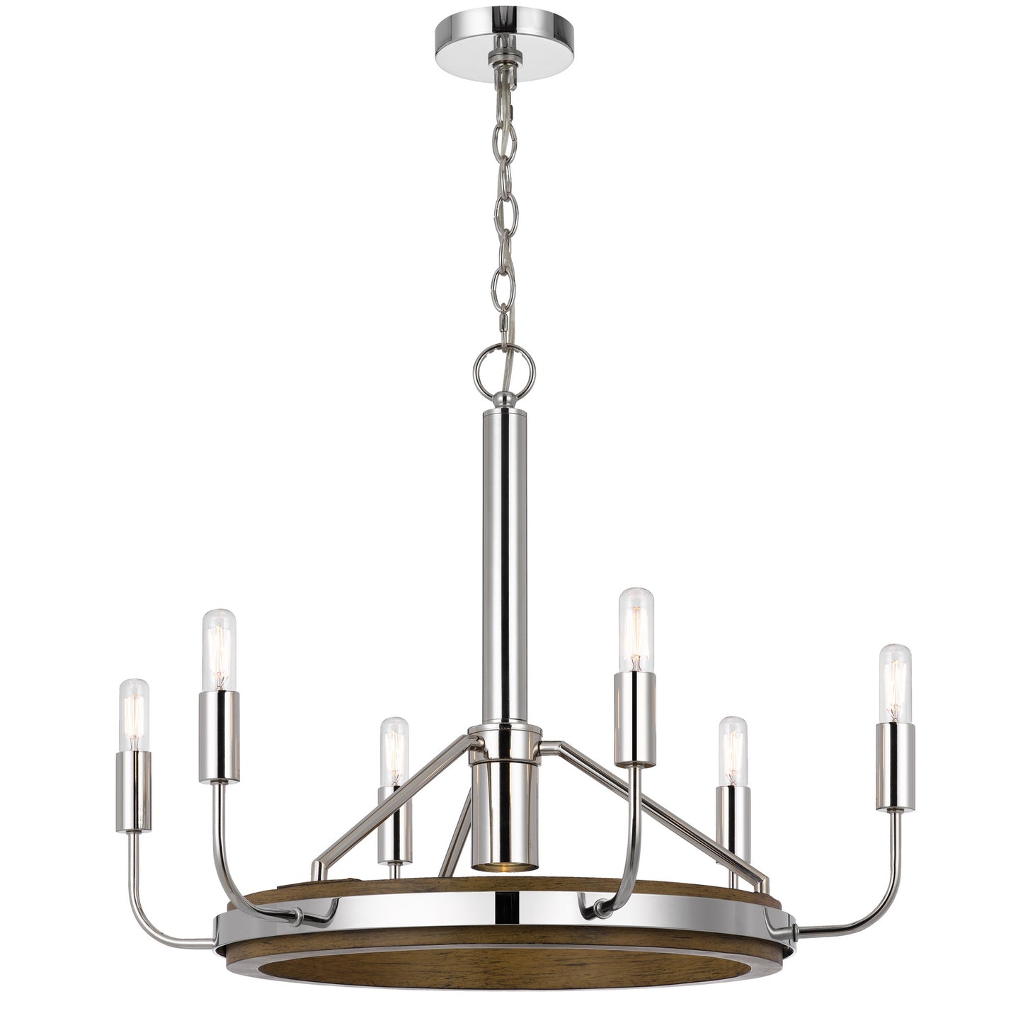 silver chandeliers