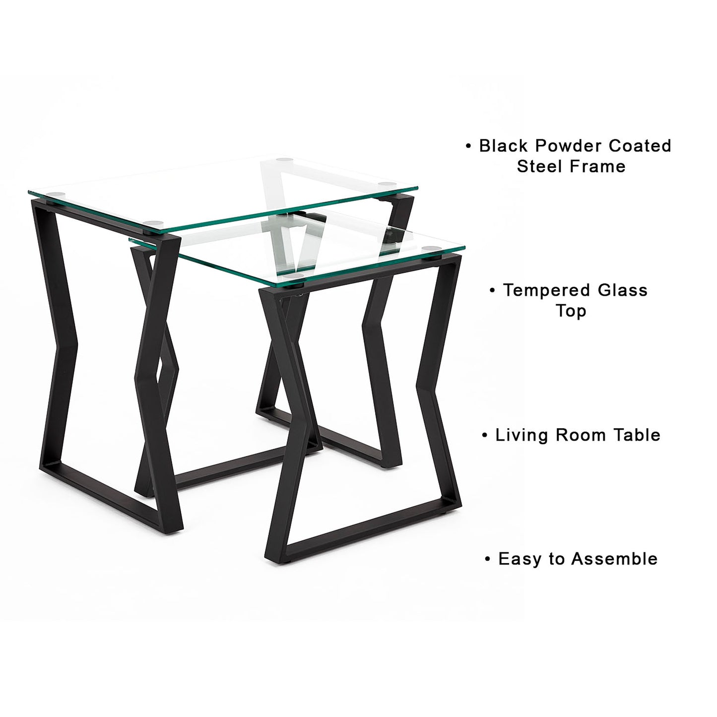 black end table