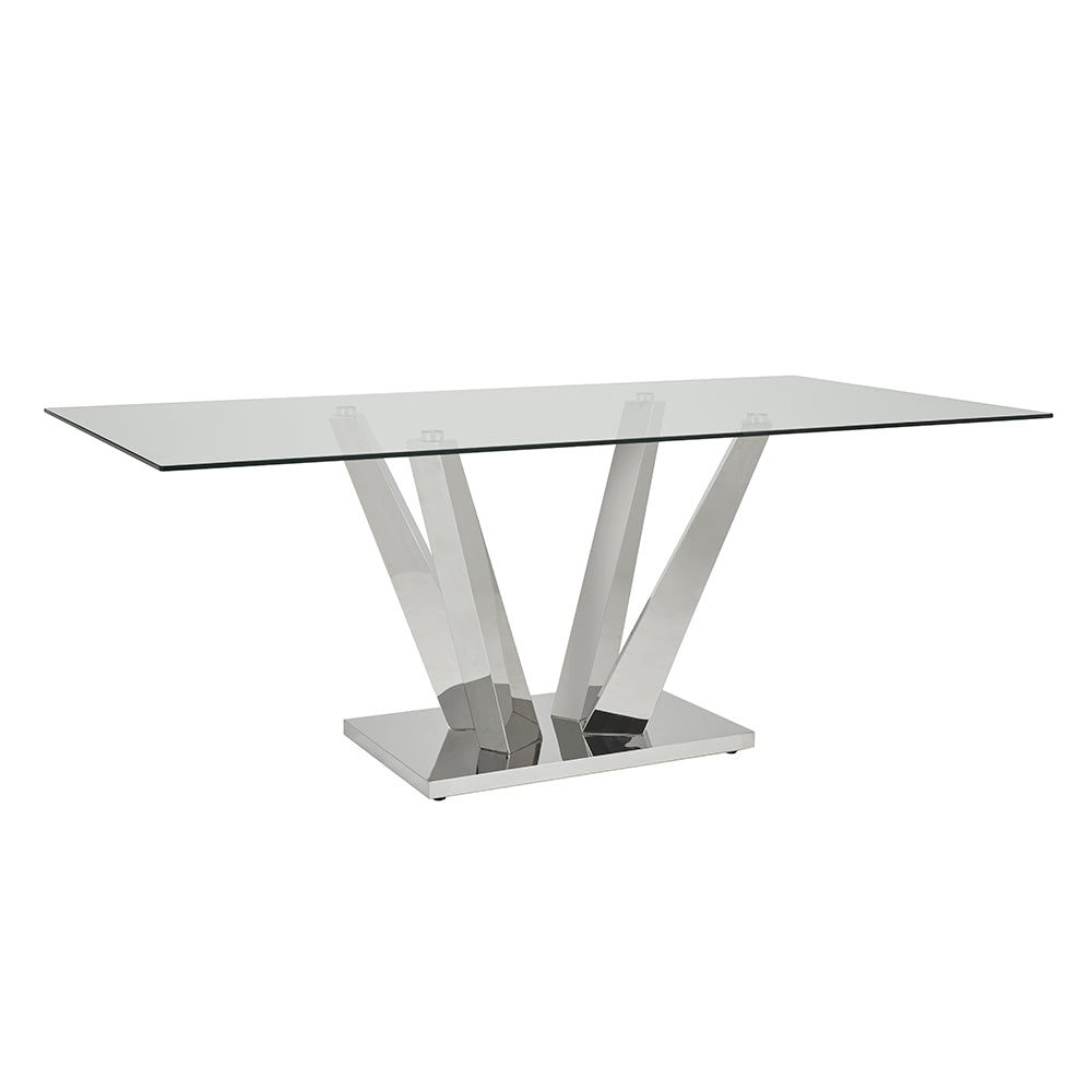 glass dining table