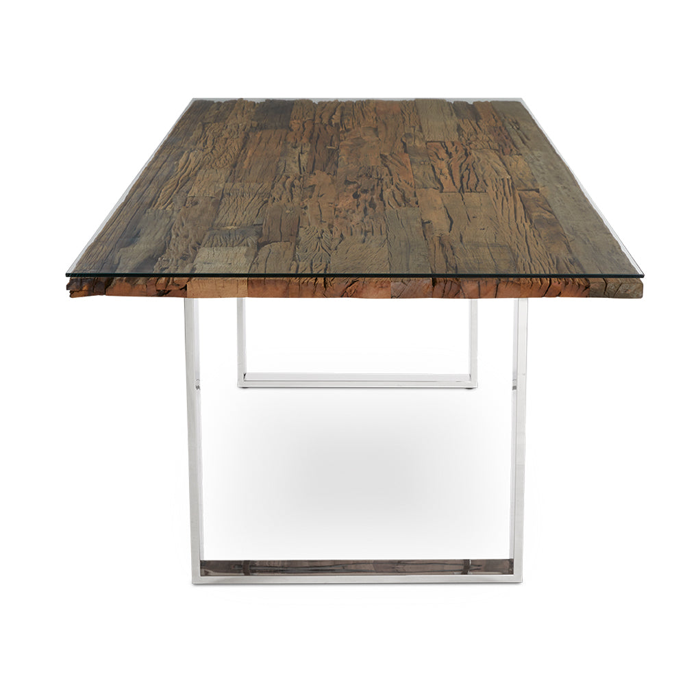 silver dining table