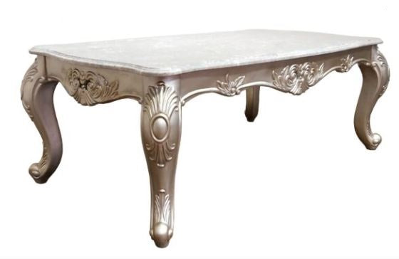 silver marble coffee table