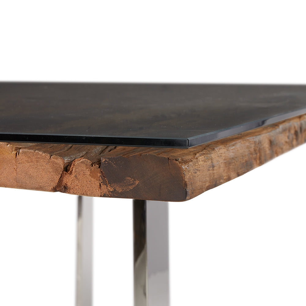 steel legs dining table