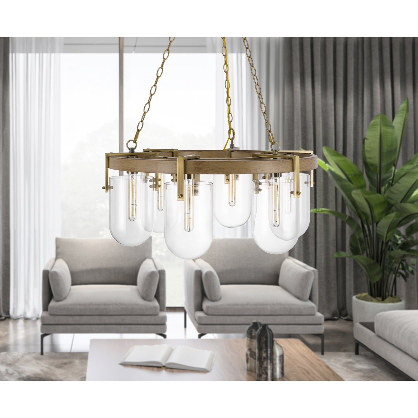 brass chandeliers