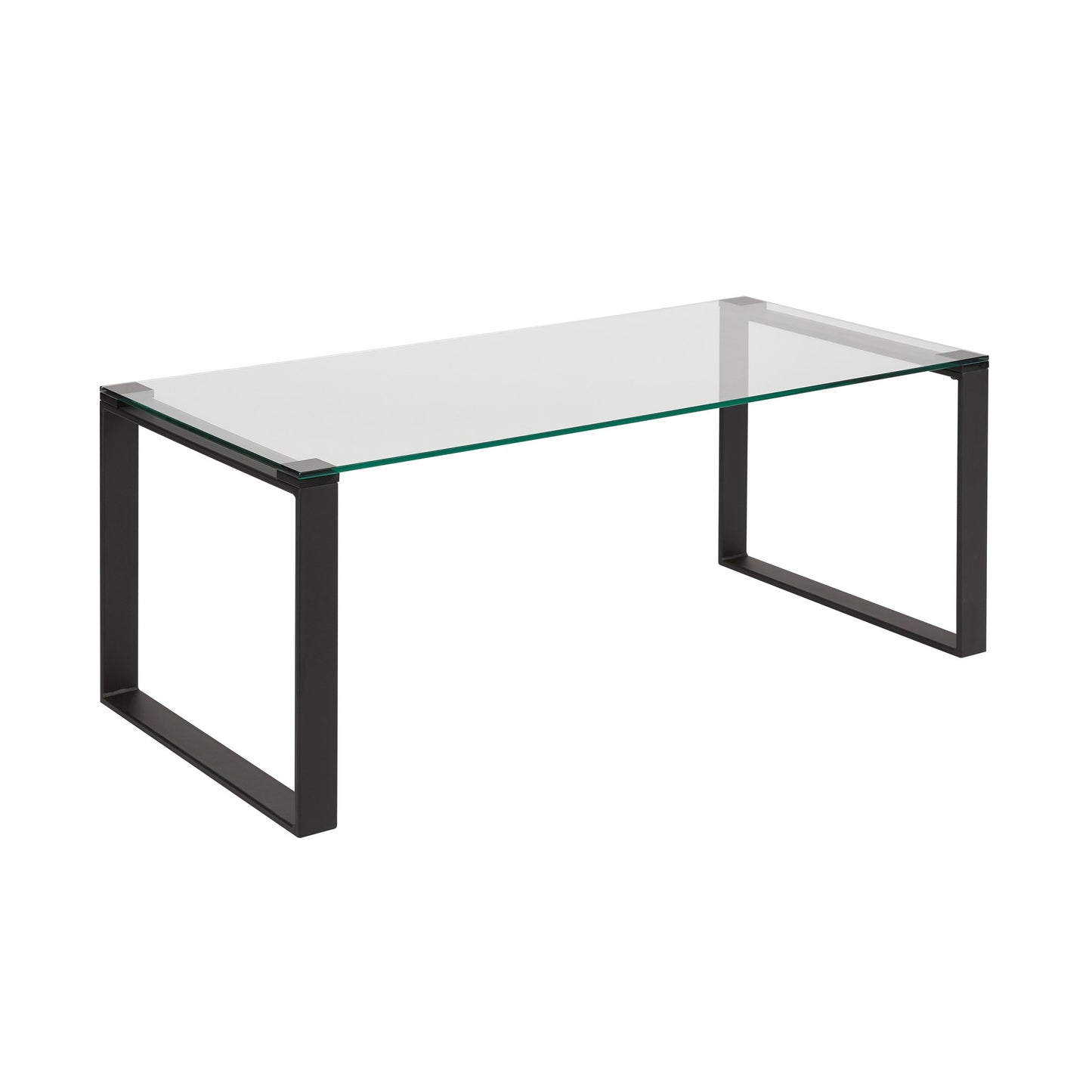 black glass coffee table
